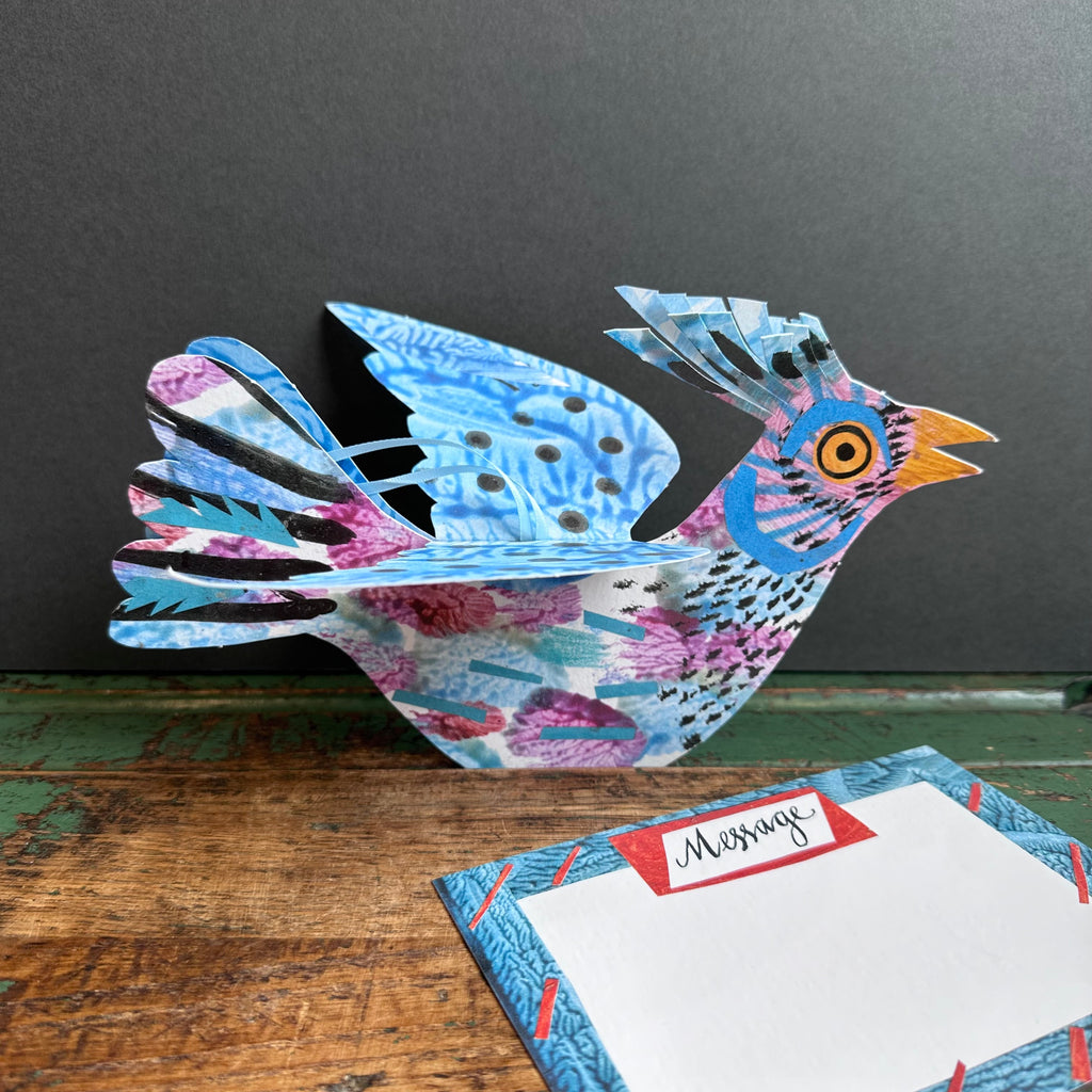 Die-Cut Card - Mark Hearld - Flock II Flying Bird