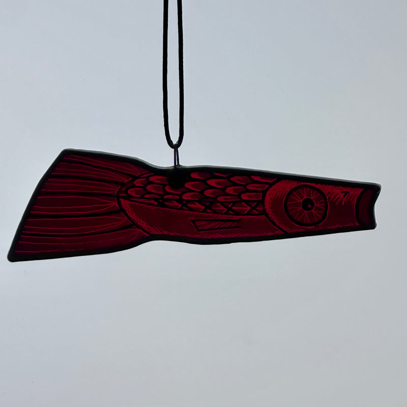 Stained Glass ‘Small Fish’ (Red) #I