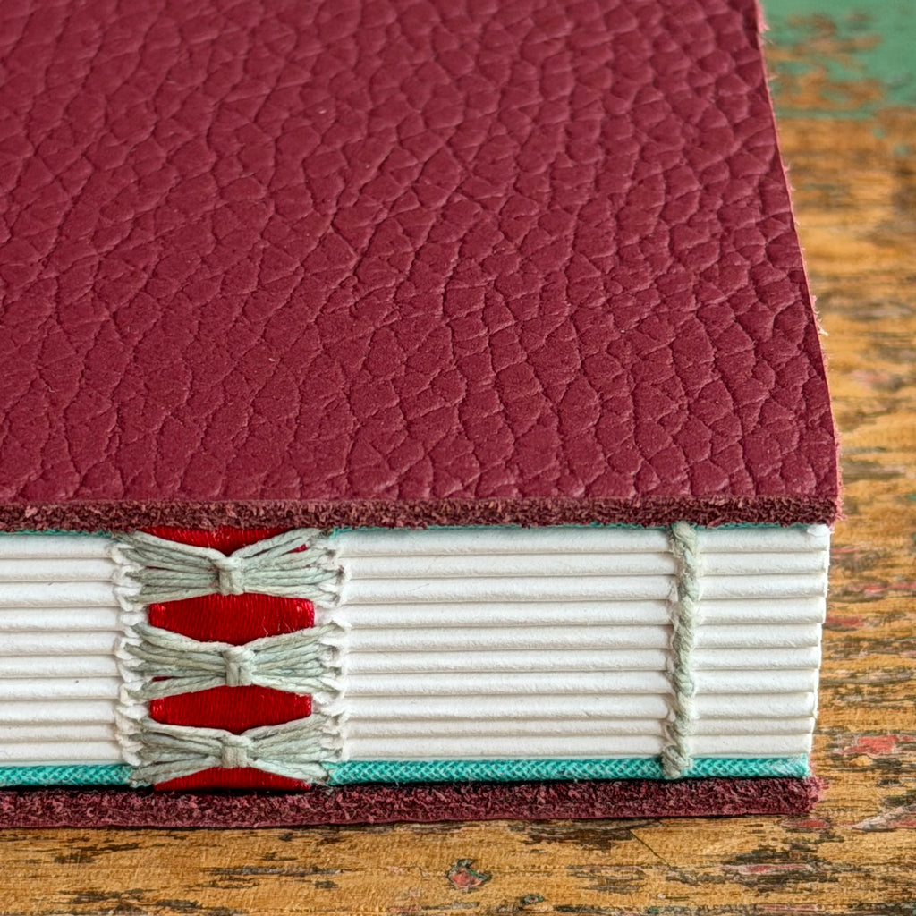 Exposed Spine Notebook [Large] - Mulberry