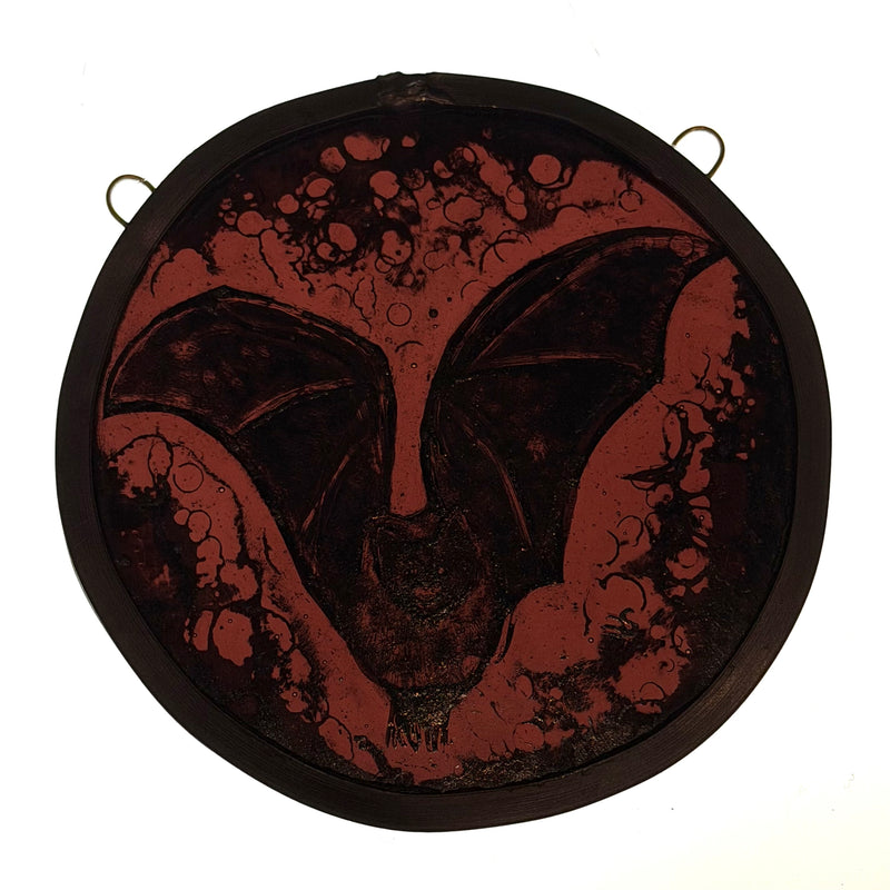 Stained Glass Roundel - Bat