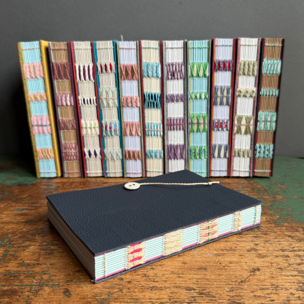 Exposed Spine Notebook [Medium] - Dark Navy
