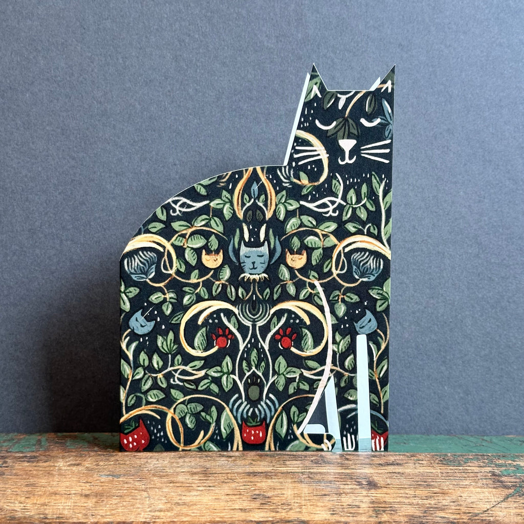 Cut Out Cat G/Card - Niaski - Arts & Crafts Cat