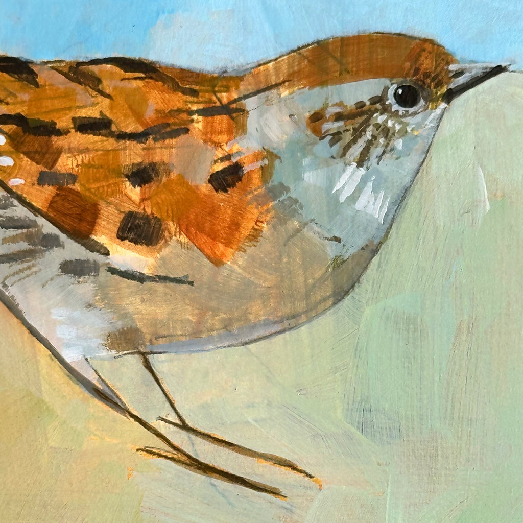 Acrylic on Board - ‘Dunnock’