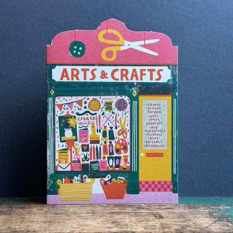 Die Cut Card - Arts & Crafts Shop
