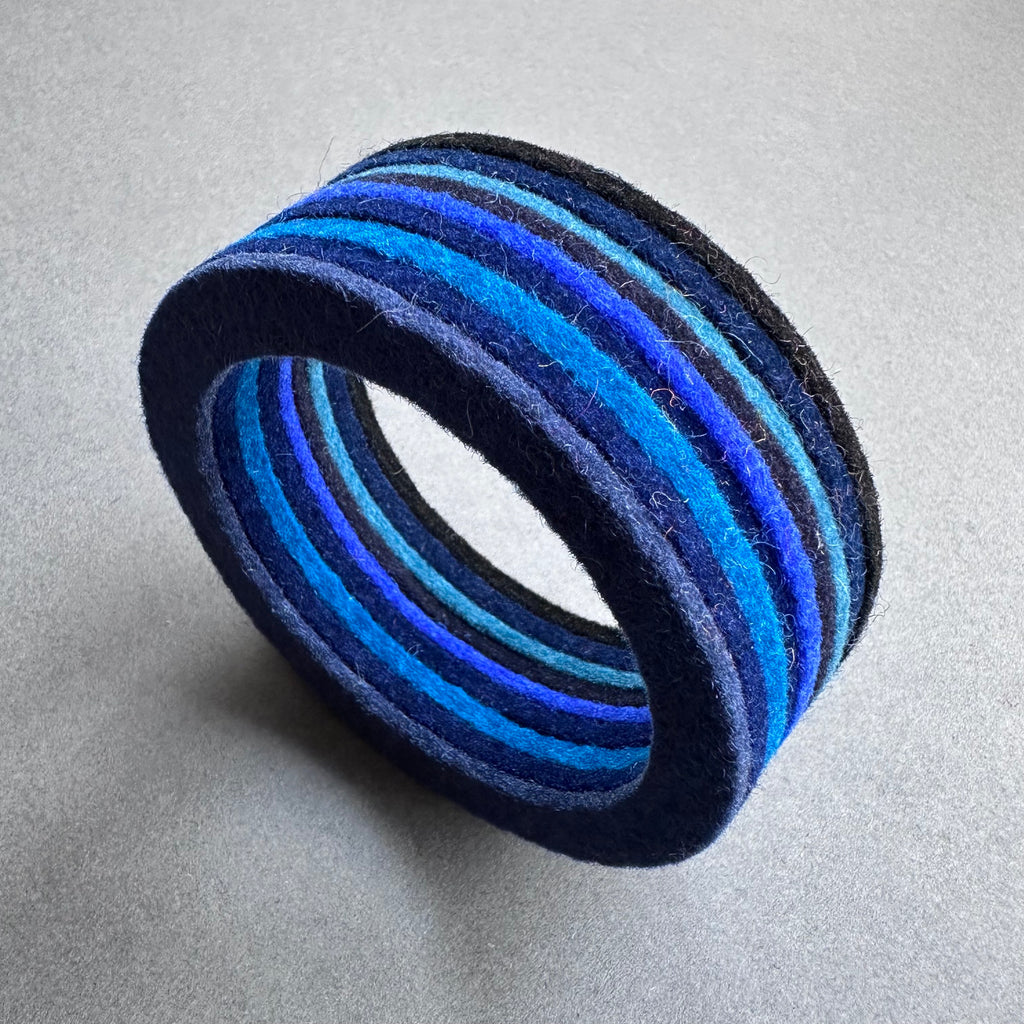 Chunky Bangle Ombre 'Blues'