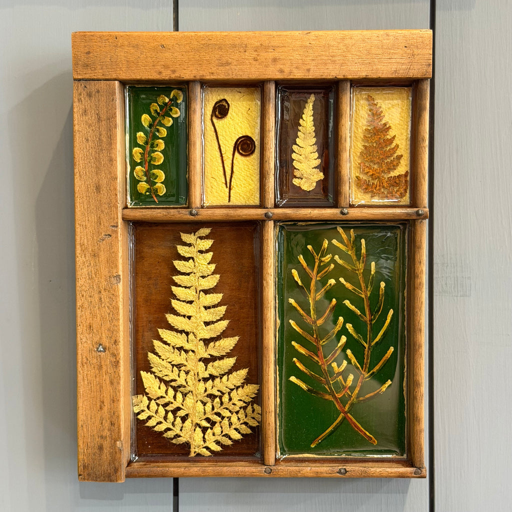 Mixed Media Garden Ferns #572