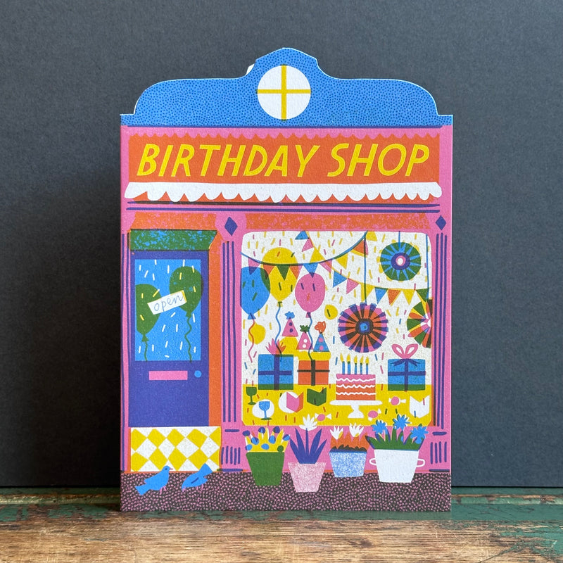 Die Cut Card Birthday Shop