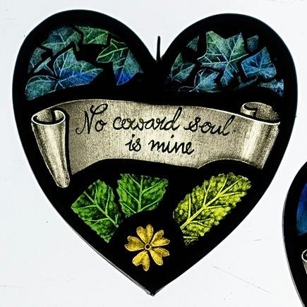 Stained Glass Heart Panel ‘Bronte Heart’