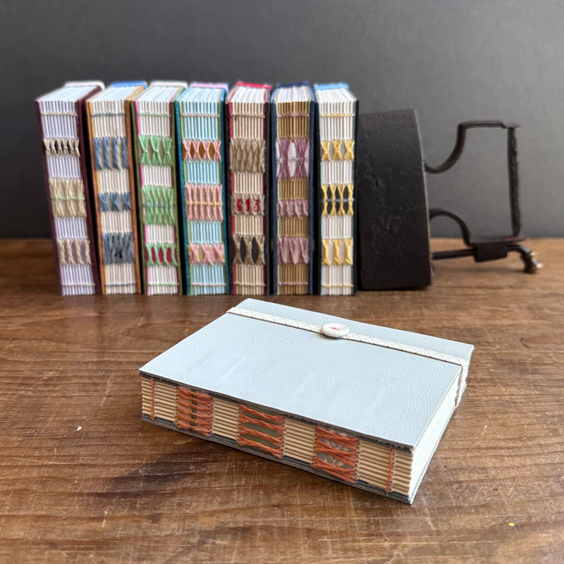 Recycled Leather Notebook [Small] Baby Blue