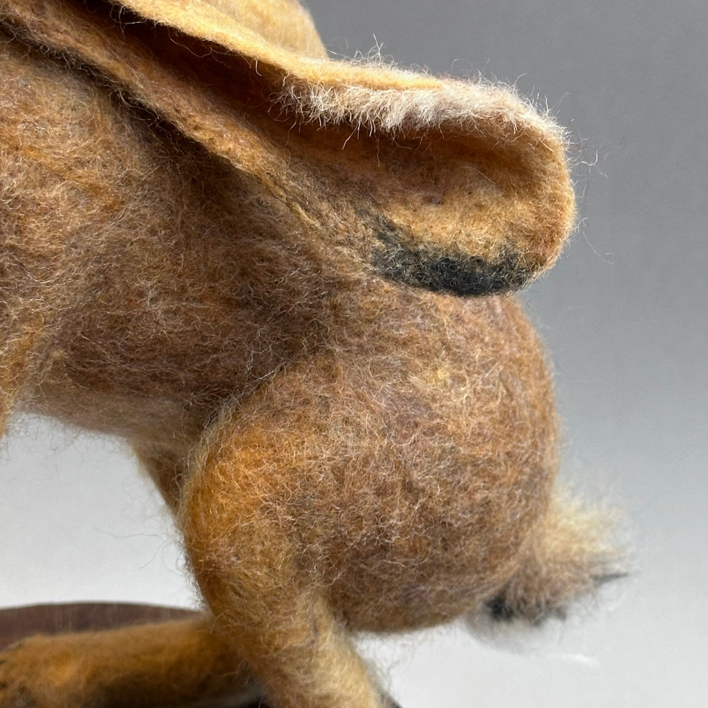 Needle Felted Hare ‘Fengorn with a Butterfly on a Bobbin’