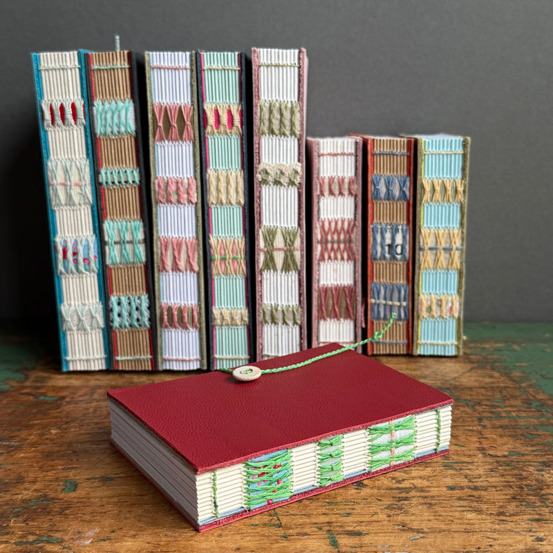 Exposed Spine Notebook [Small] - Cardinal