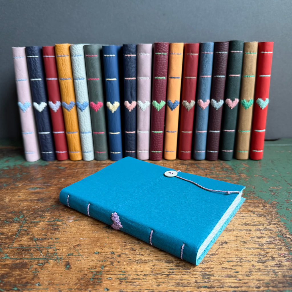 Darned Heart Notebook [Medium] - Azure