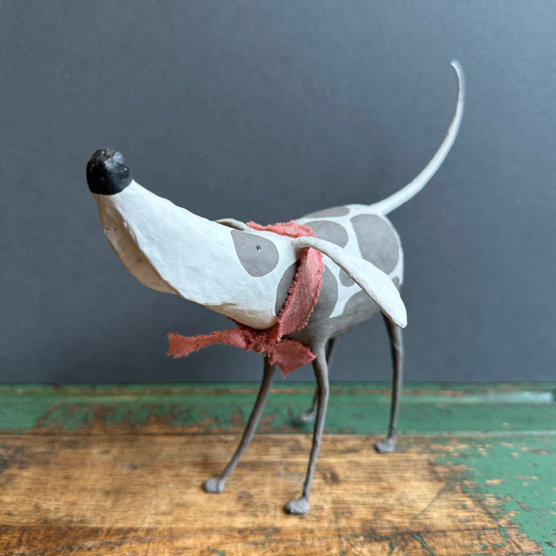 Paper Mache Sculpture ‘Badger the Dog’