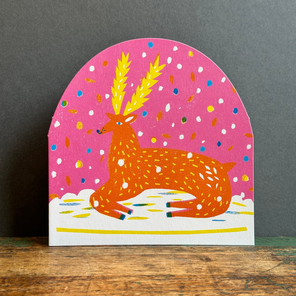 G/Card - Snow Globe - Reindeer