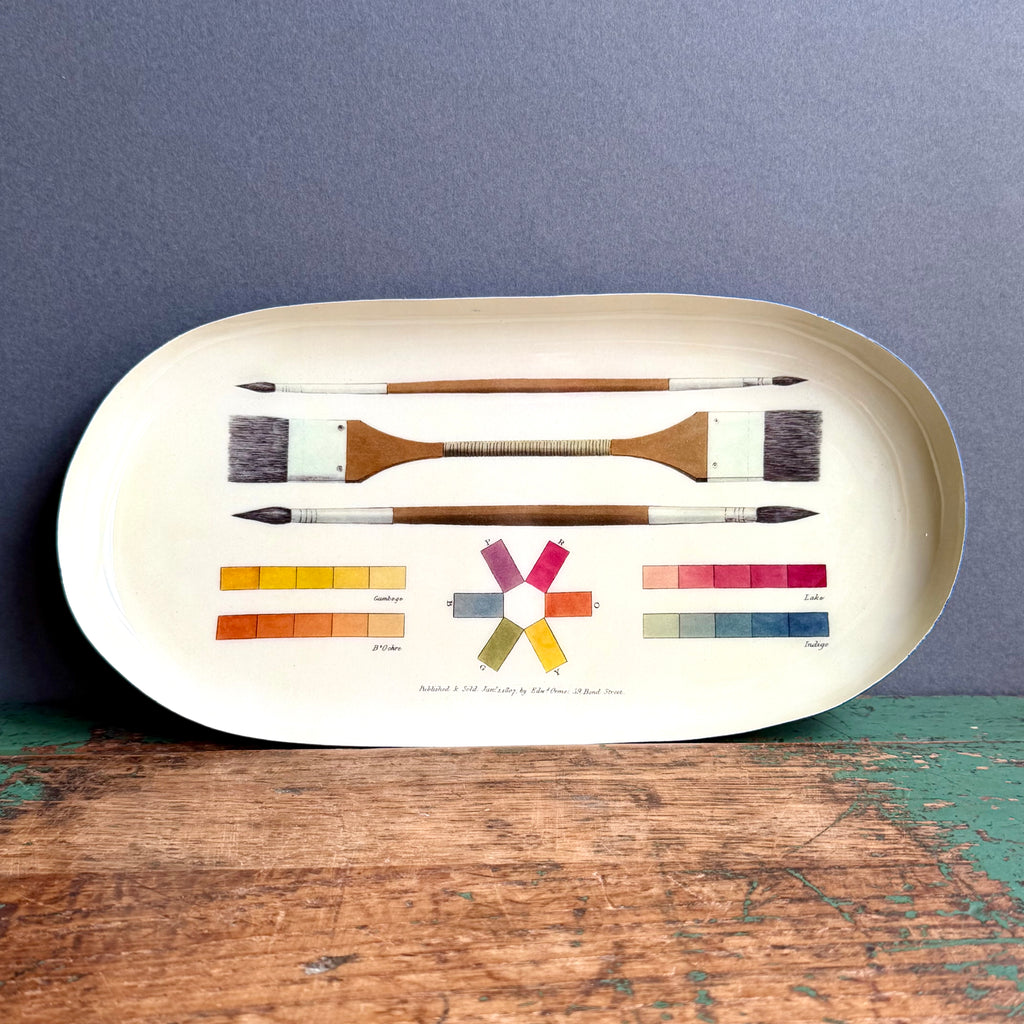 Enamel Tray - Oval - The Art of Colouring