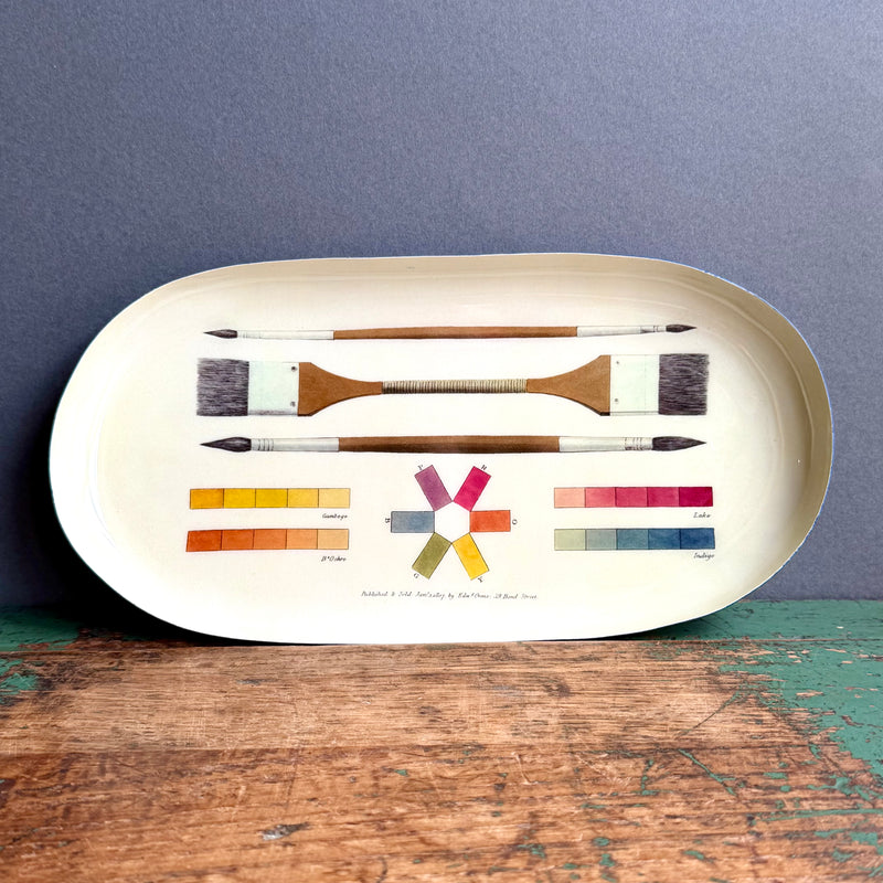 Enamel Tray - Oval - The Art of Colouring