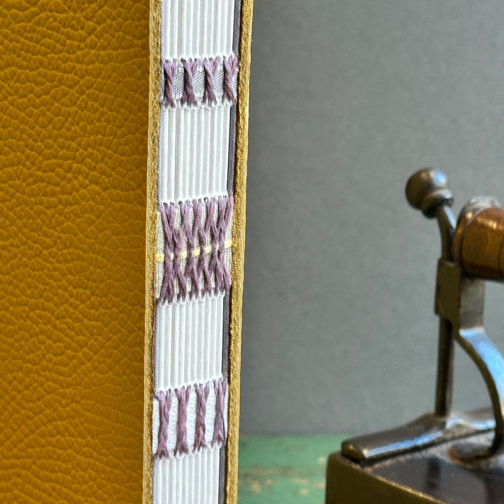 Exposed Spine Notebook [Large] - Custard