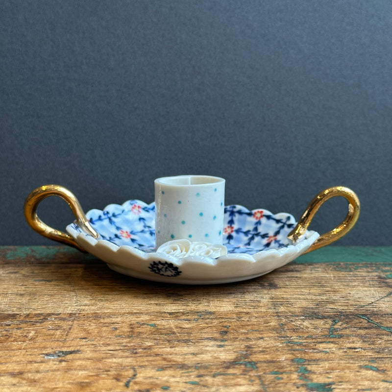 Candle Holder with Handles #E