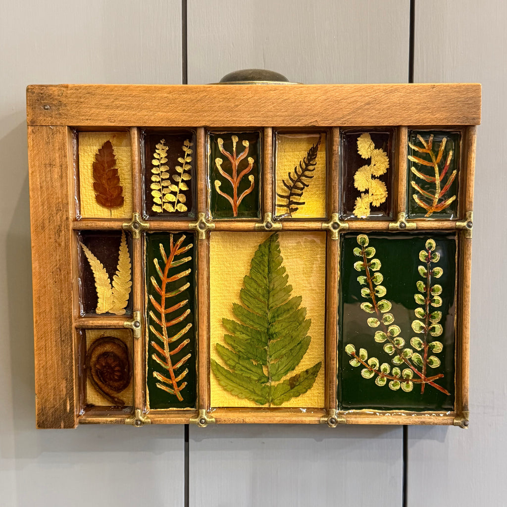 Mixed Media Garden Ferns #585