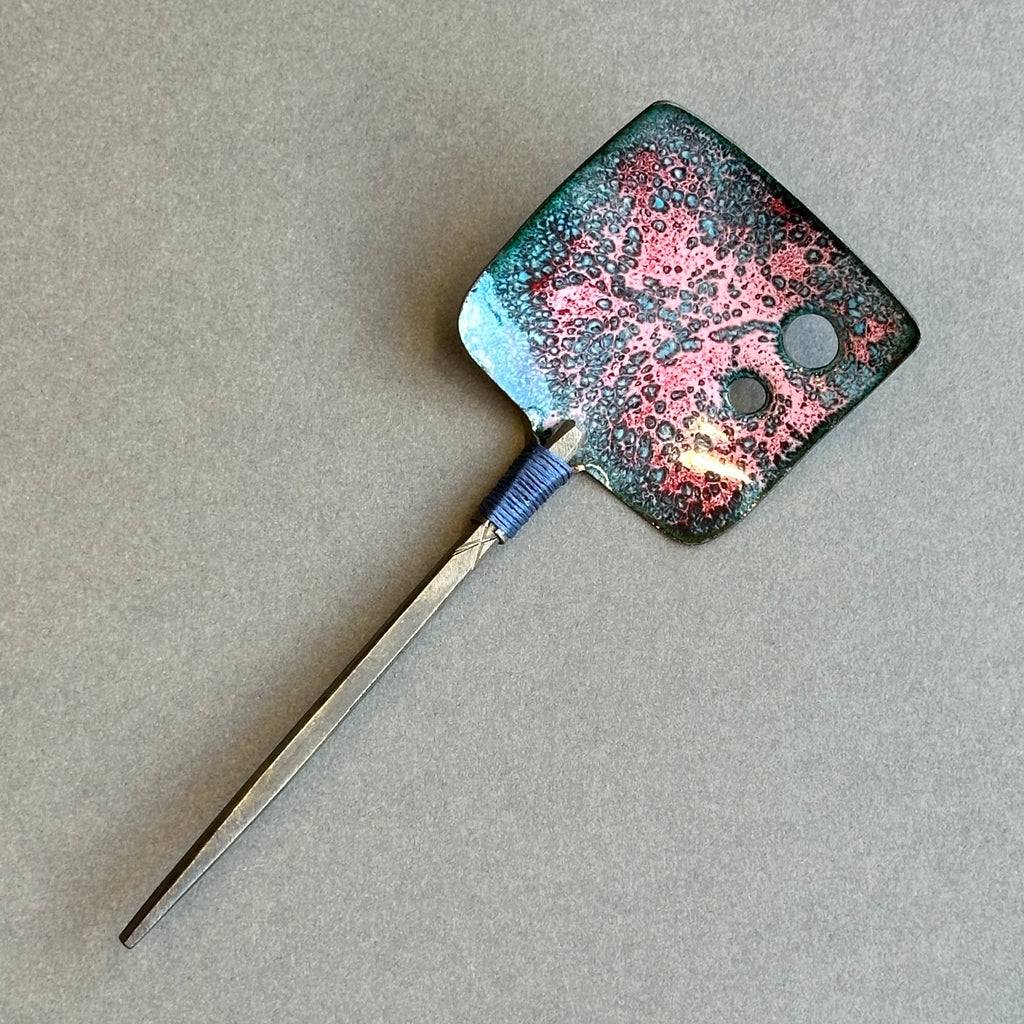 Decorative Enamel Spoon 'Chasing Tool’