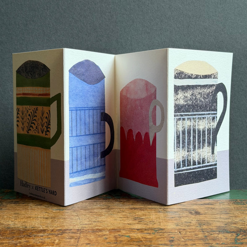 Concertina Card - Four Mugs