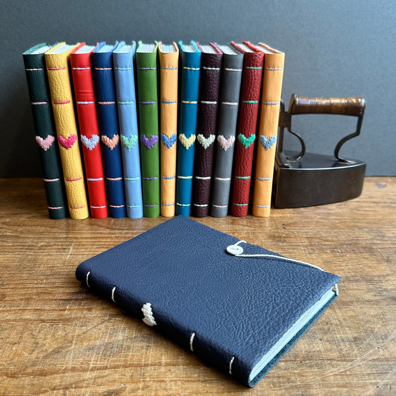 Darned Heart Notebook [Medium] - Navy
