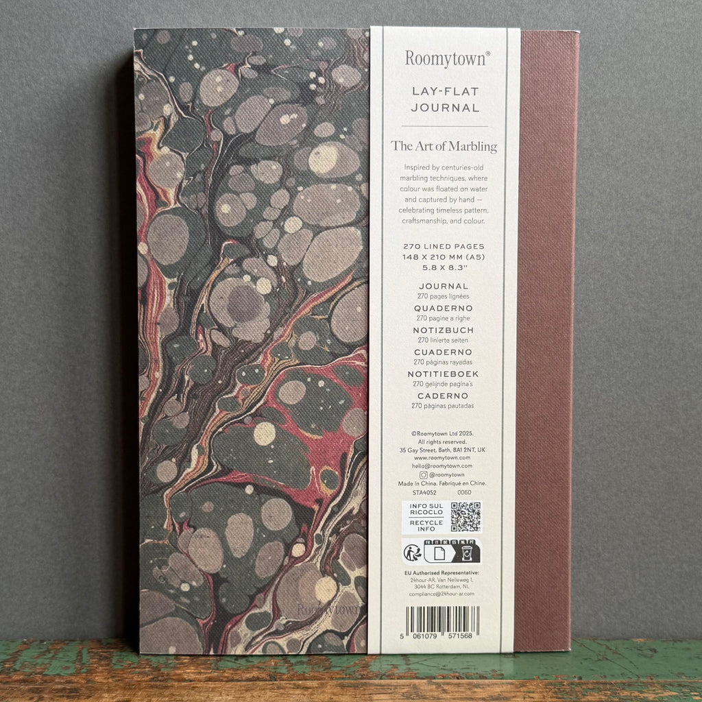 Lay Flat Journal - A5 - The Art of Marbling