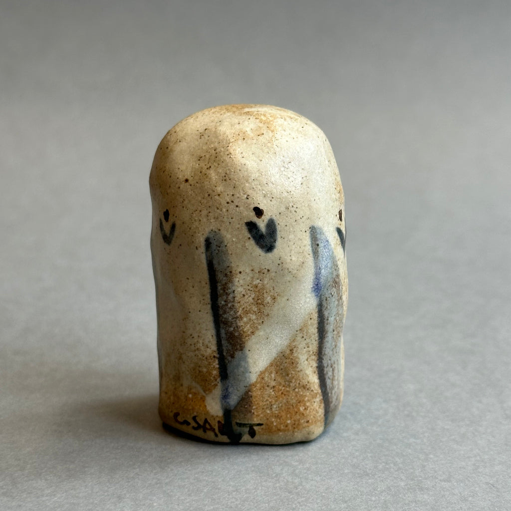 Stoneware Owl [small] #F