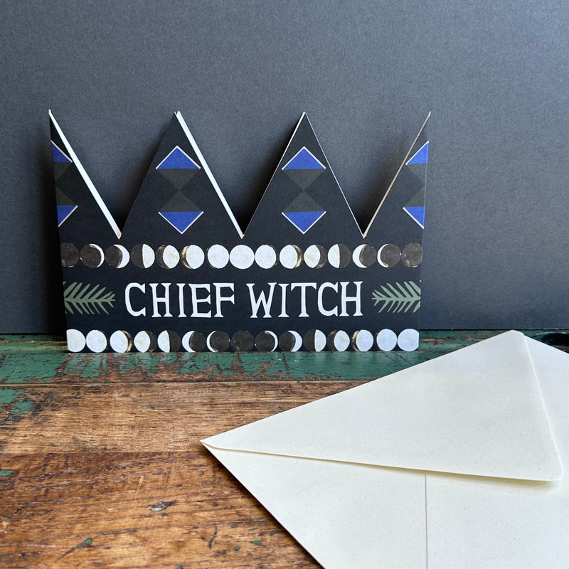 Party Hat Greeting Card - Chief Witch