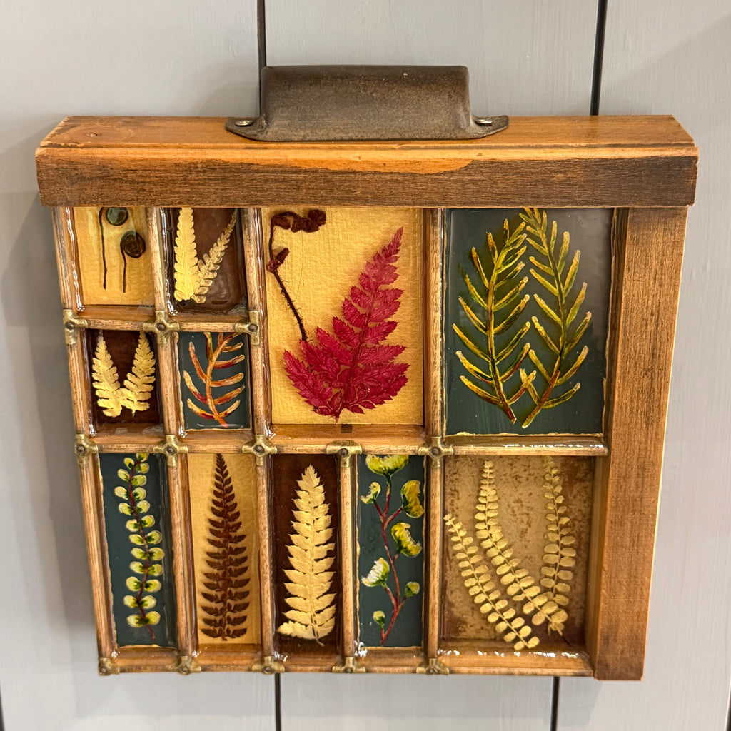 Mixed Media Garden Ferns #562