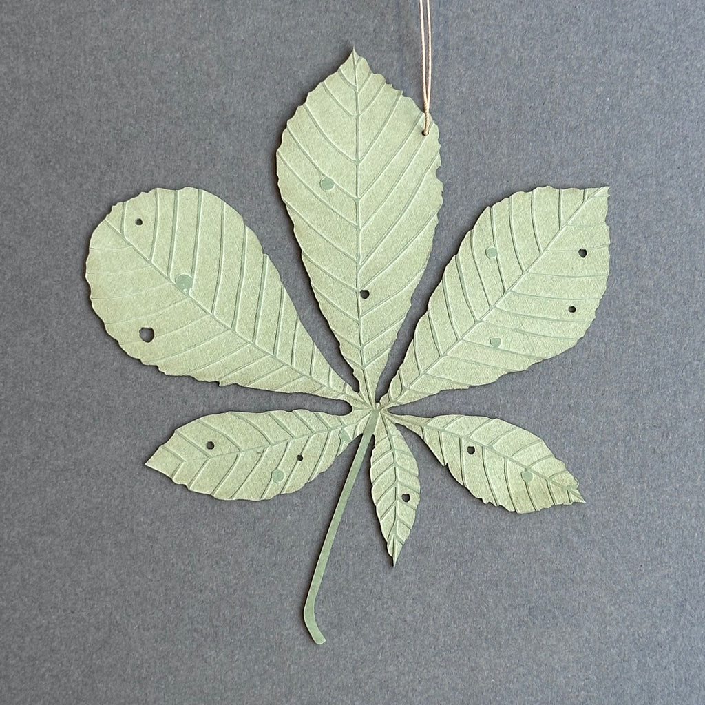 Single Horse Chestnut Leaf - Green