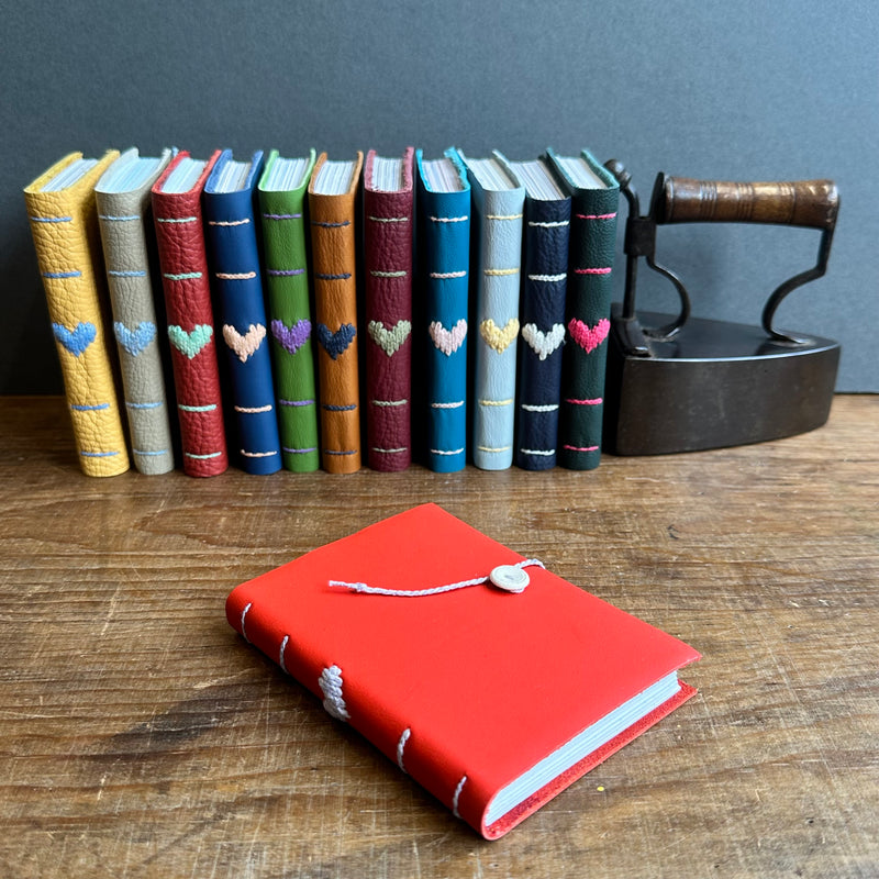 Darned Heart Notebook [Small] - Bright Red