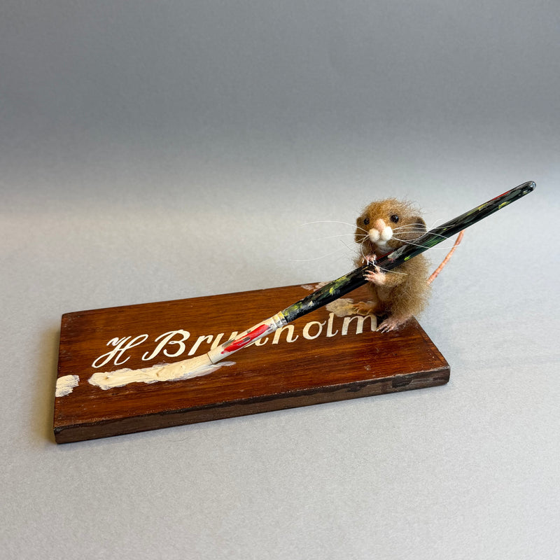 Needle Felted Mouse ‘Harold Brudholm’ with his Paintbrush