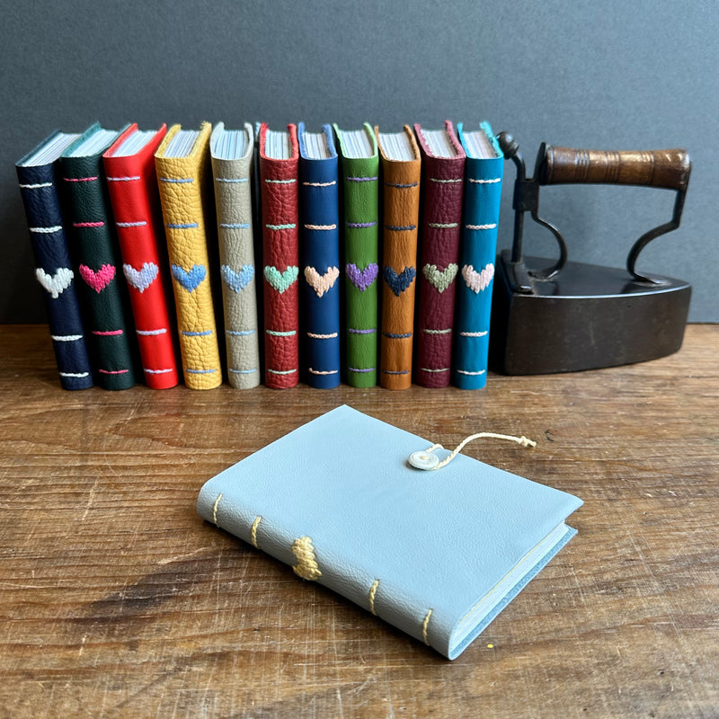 Darned Heart Notebook [Small] - Sky Blue