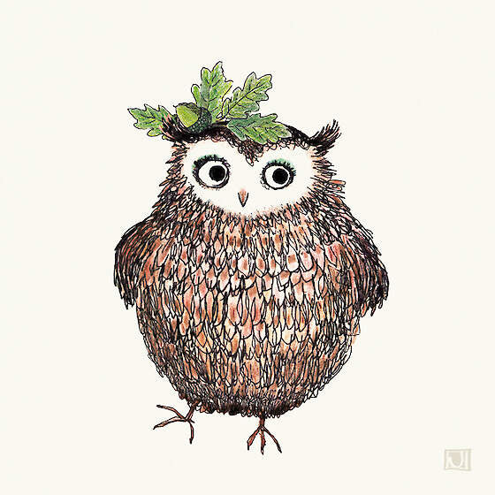G/Card - Una Joy - Brown Owl Dancing