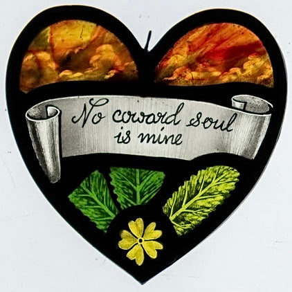 Stained Glass Heart Panel ‘Bronte Heart’