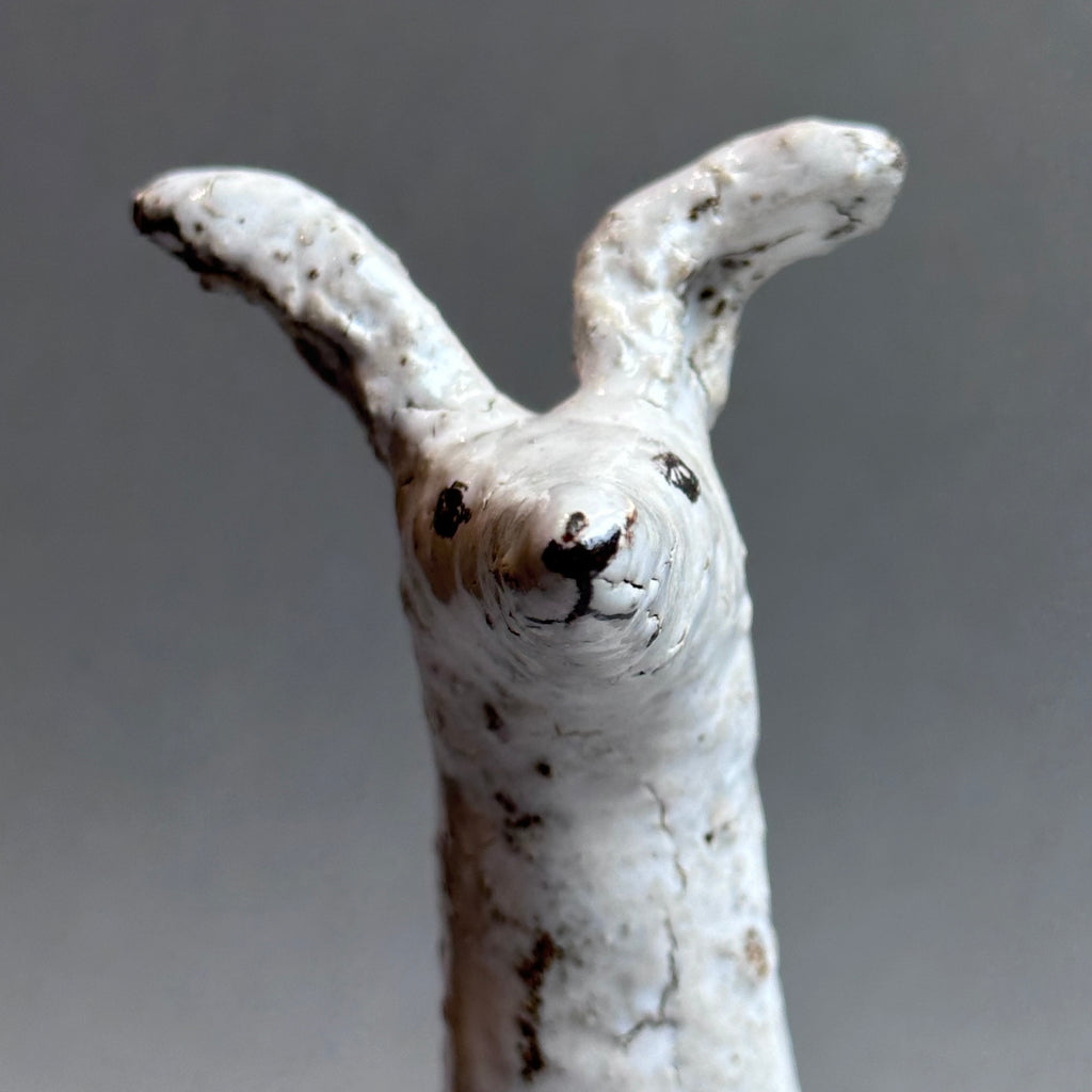 Stoneware Hound - Seated [large]