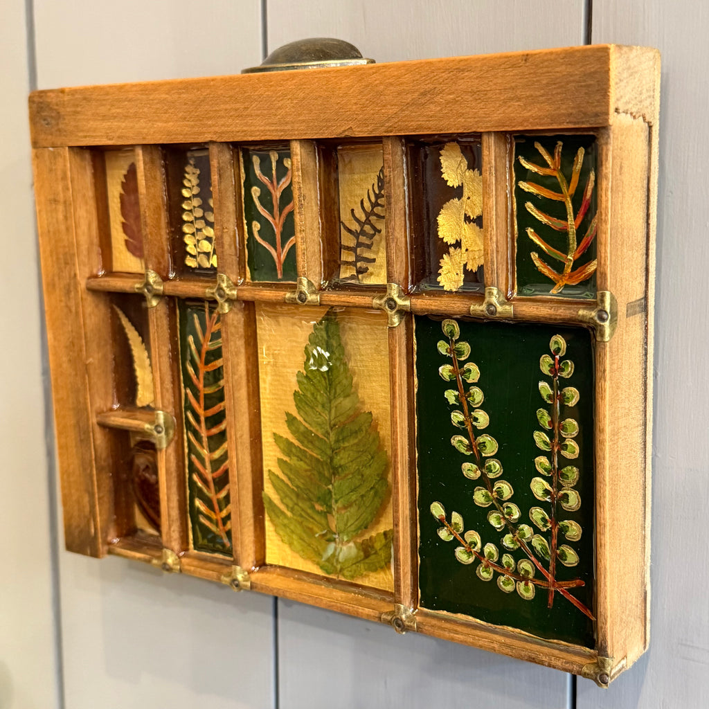 Mixed Media Garden Ferns #585