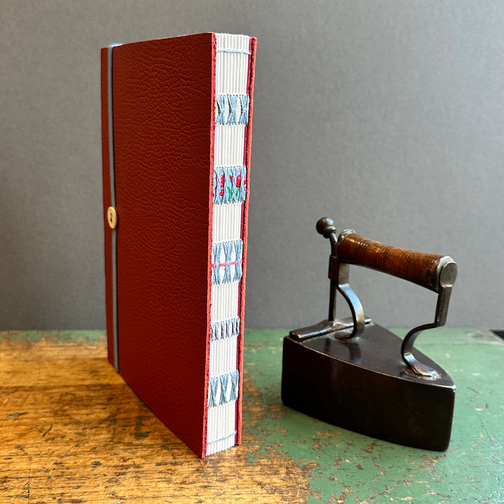 Exposed Spine Notebook [Large] - Tomato