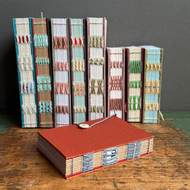 Exposed Spine Notebook [Small] - Tomato