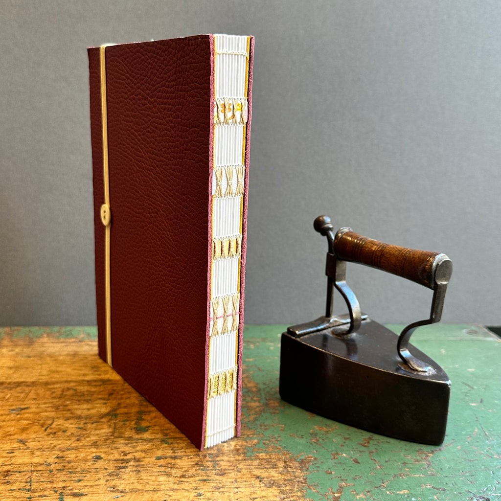 Exposed Spine Notebook [Large] - Mulberry