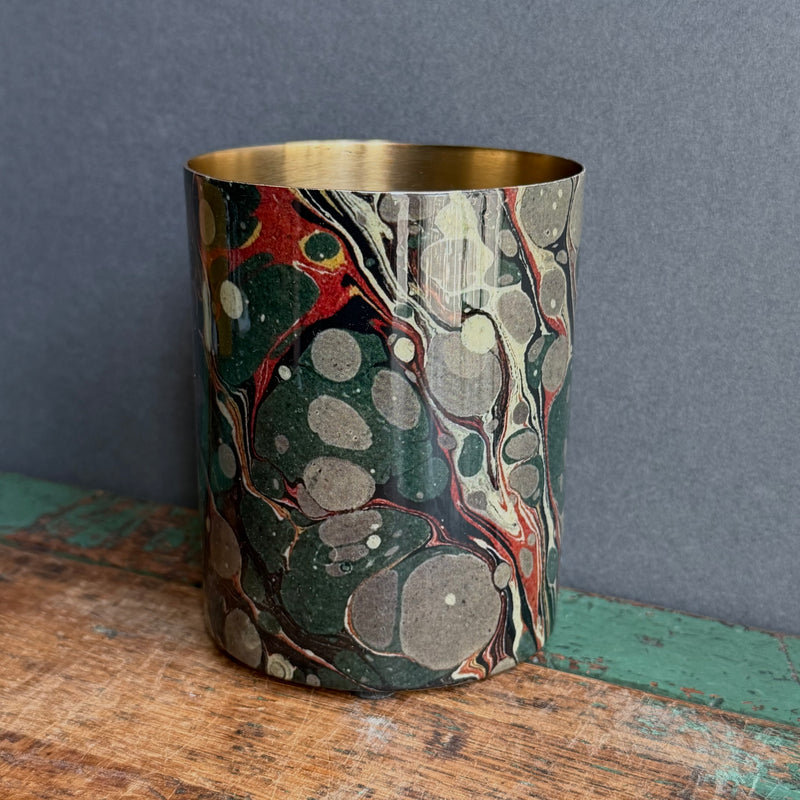 Enamel Everything Pot - The Art of Marbling