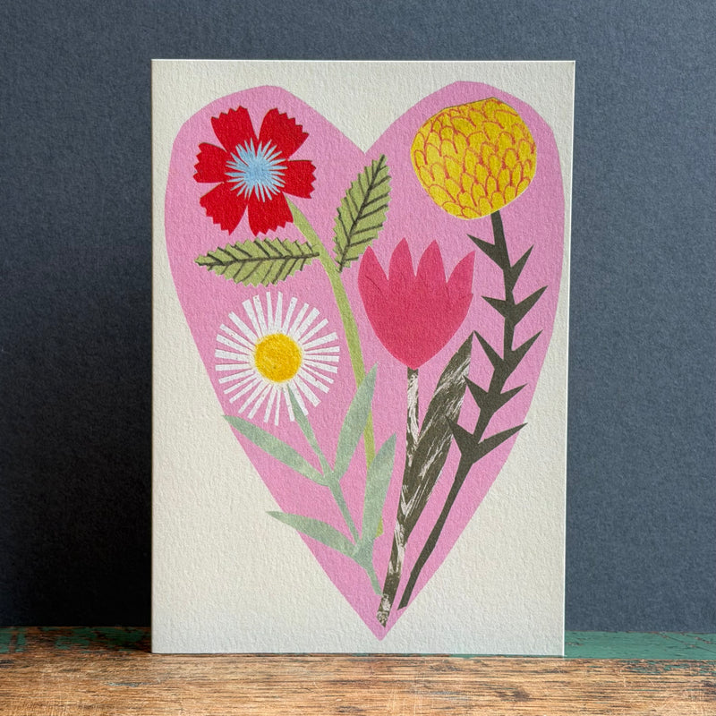 Greeting Card - Floral Heart