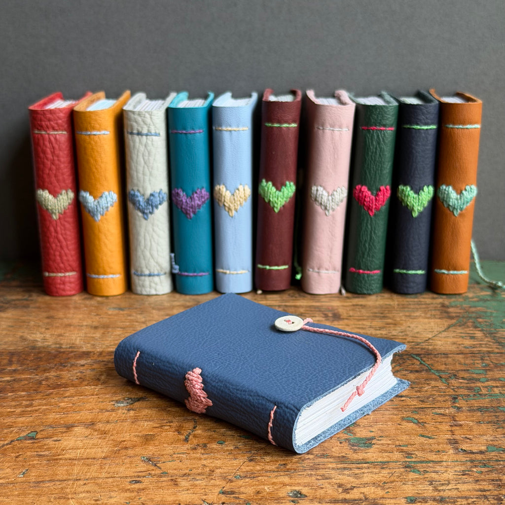 Darned Heart Notebook [Tiny] - Blue