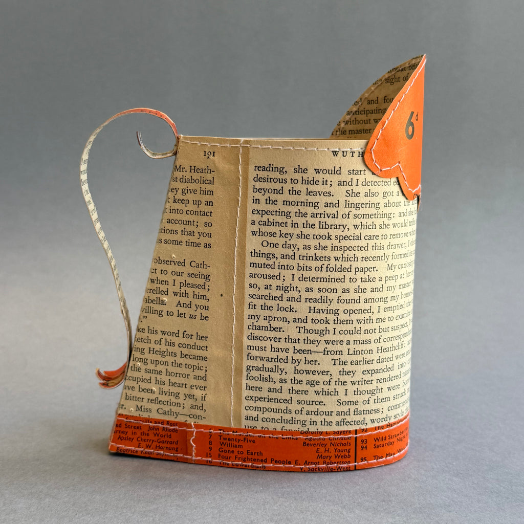Paper Jug - Medium - Penguin Orange - Wuthering Heights