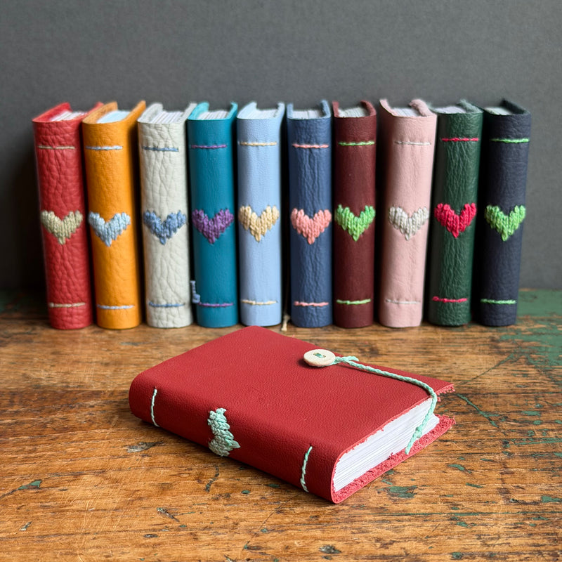 Darned Heart Notebook [Tiny] - Cardinal #B