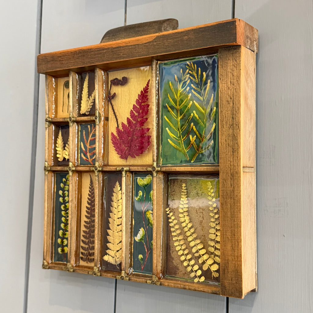 Mixed Media Garden Ferns #562