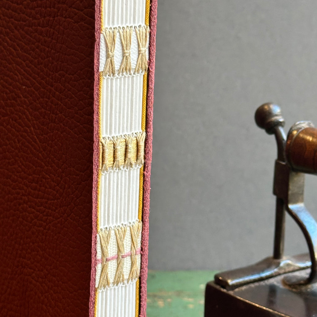 Exposed Spine Notebook [Large] - Mulberry