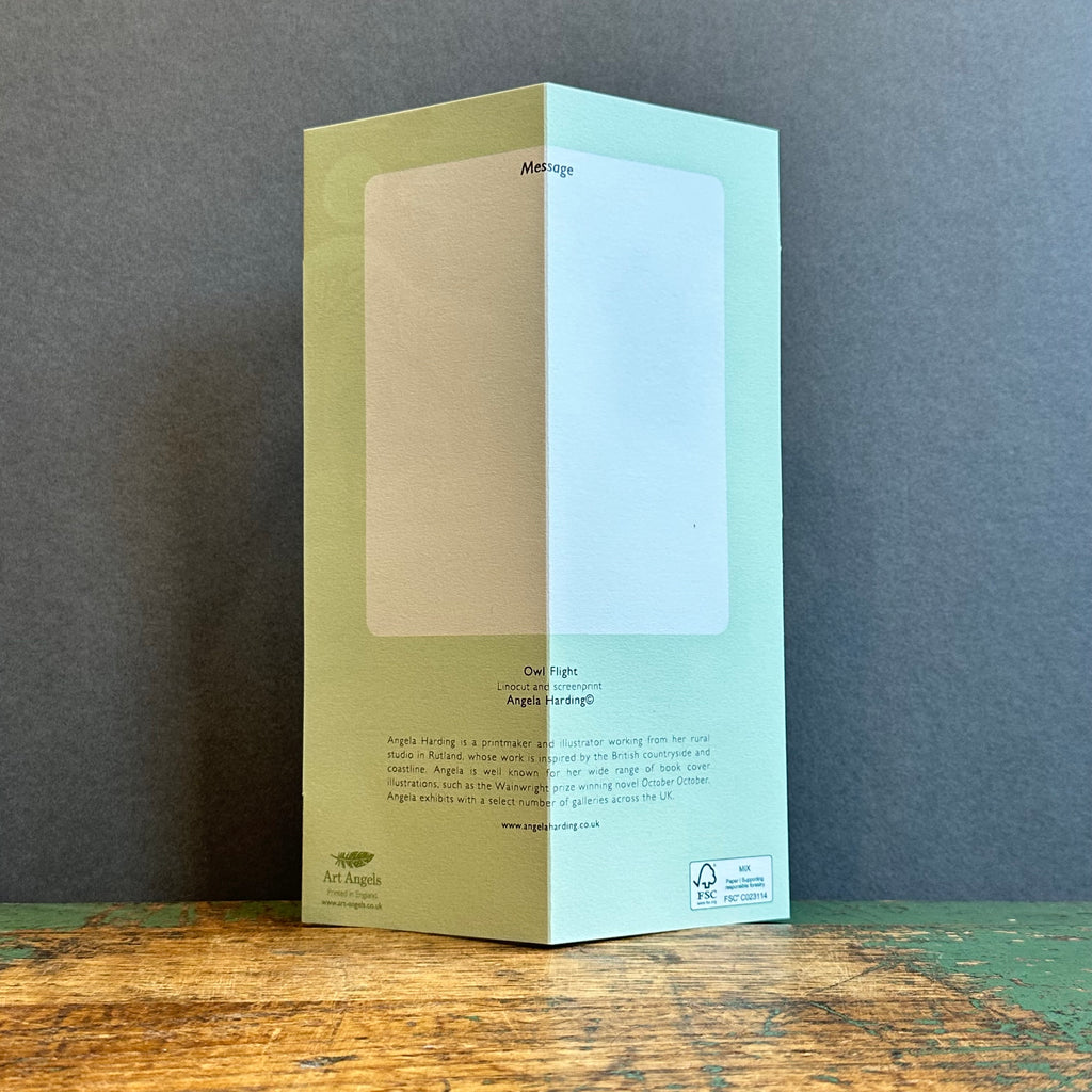 Die-Cut Card - Angela Harding - Owl Flight