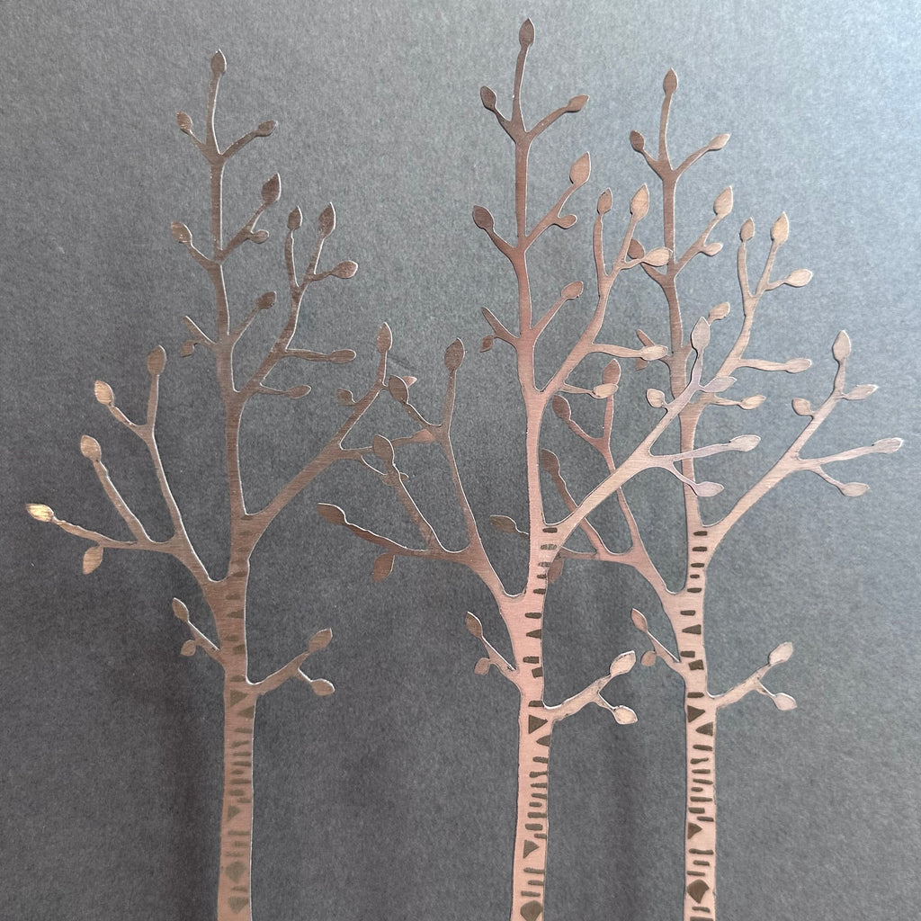 Sculpture -  Silver Birch with Hares